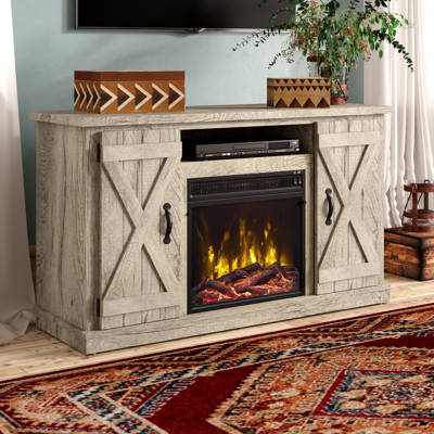 Darby Home Co Rosier Tv Stand For Tvs Up To 50 With Fireplace