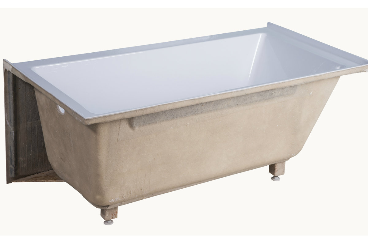 Fine Fixtures Apron Acrylic 54" x 30" Alcove Soaking ...