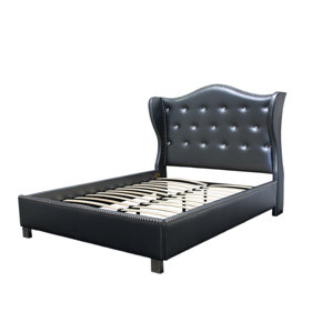 Upholstered Platform Bed by BestMasterFurniture