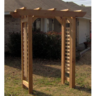 Cedar Arbours You Ll Love Wayfair Ca Cedar Deluxe Clic Style Garden Arbour Natural