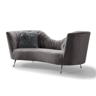 Gray Velvet Sofa