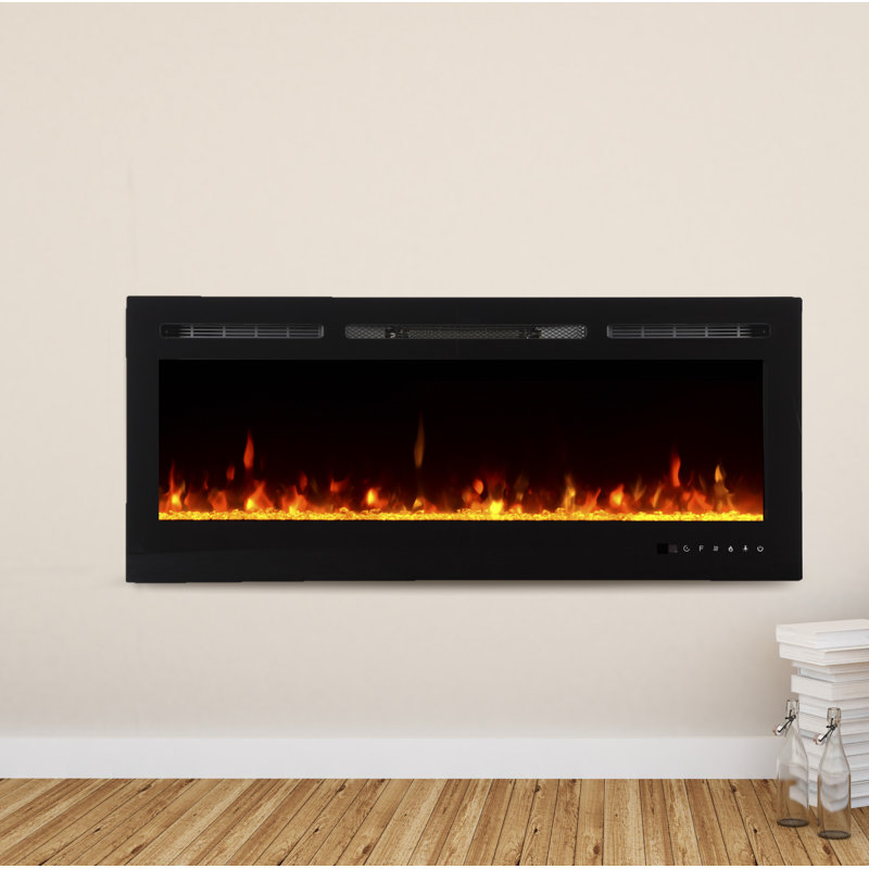 Wade Logan Bettie Wall Mounted Electric Fireplace Reviews Wayfair