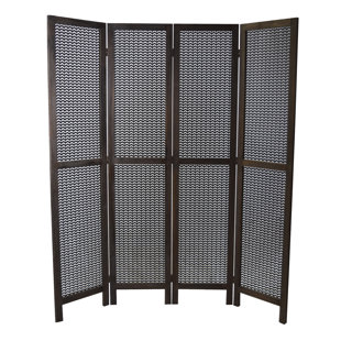 Metal Room Dividers You Ll Love Wayfair Winter Hill 4 Panel Room Divider