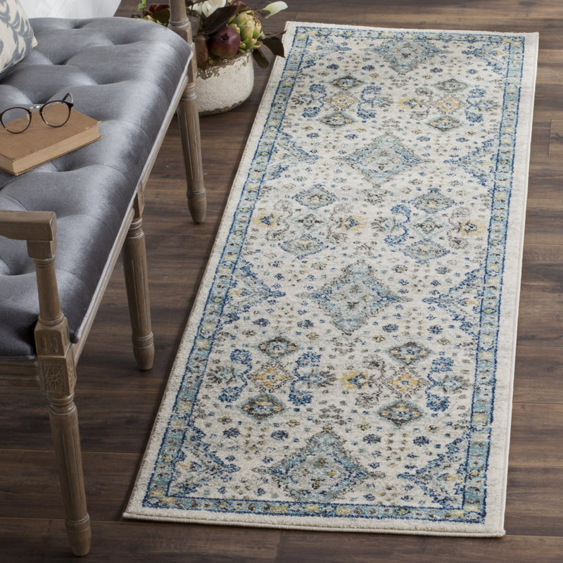 Darby Home Co Minonk Ivory/Light Blue Area Rug & Reviews Wayfair