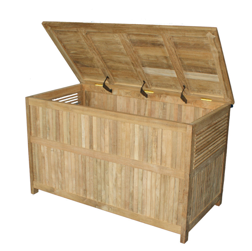 Jewels of Java Santiago 16.5 Gallon Teak Deck Box & Reviews Wayfair