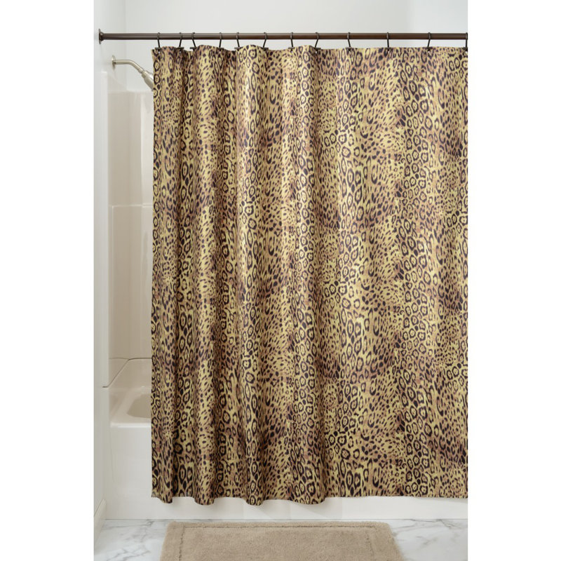 Interdesign Cheetah Single Shower Curtain Reviews Wayfair