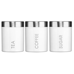 Kitchen Canisters Jars You Ll Love Wayfair Co Uk 3 Piece Coffee Tea Sugar Jar Set