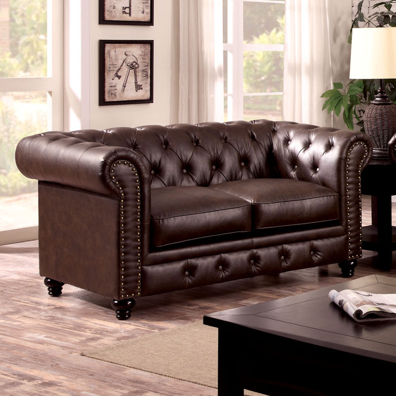 Darby Home Co Lindstrom Chesterfield Loveseat & Reviews Wayfair