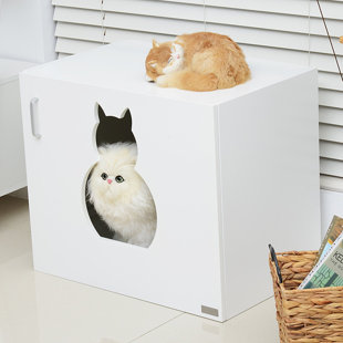 Cat Litter Cupboard Wayfair Co Uk Edwin Wooden Cat Litter Box