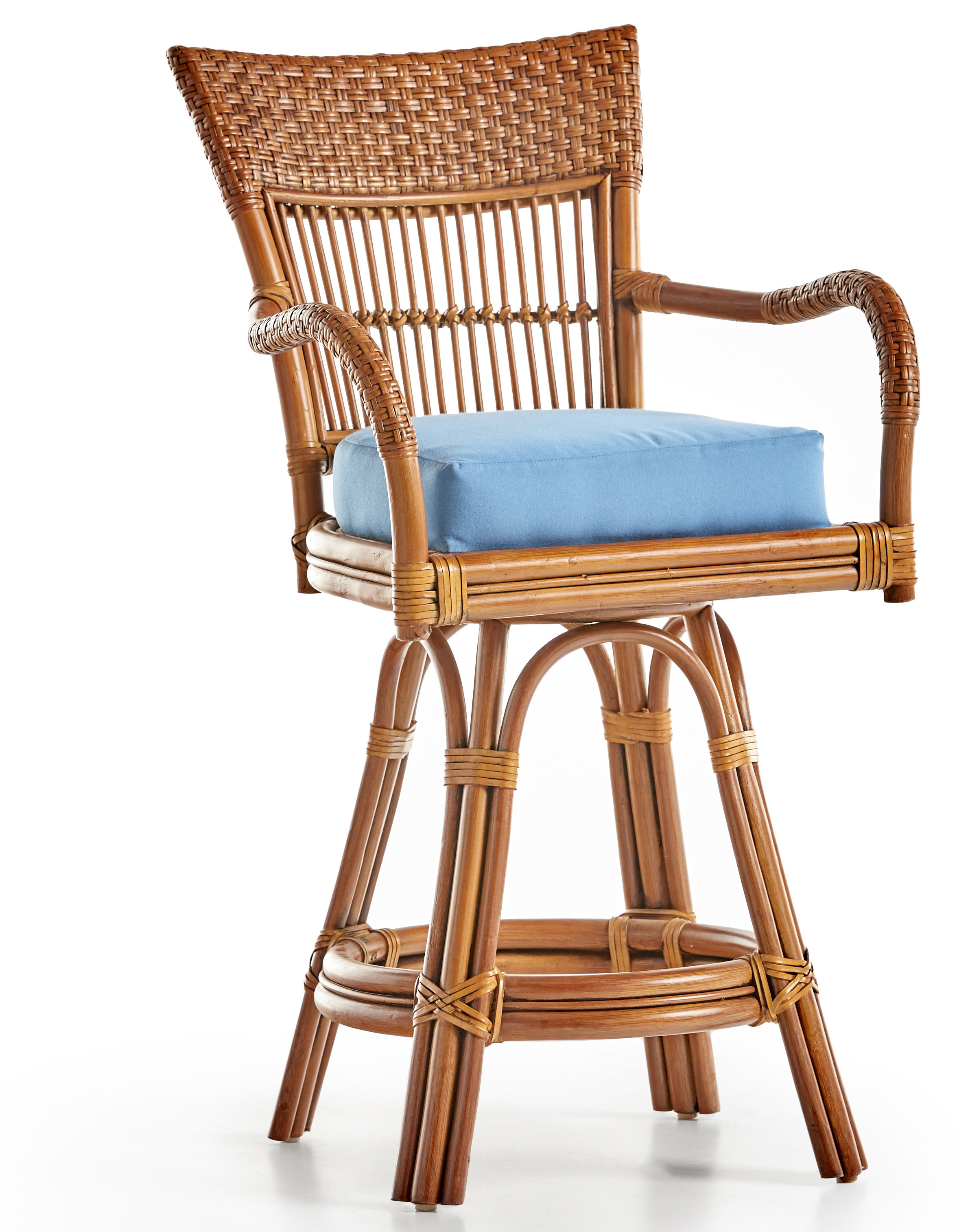 South Sea Rattan Candida 24 Swivel Bar Stool Wayfair