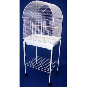 Round Top Small Bird Cage with Stand