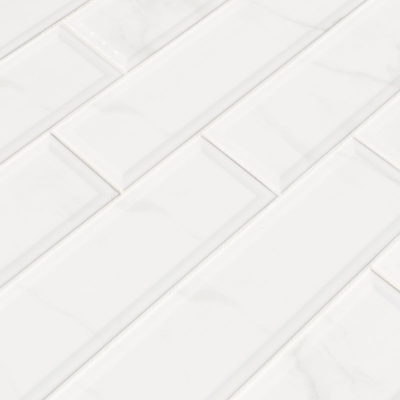 Msi Clique Carrara 4 X 16 Ceramic Tile In White Wayfair Clique Carrara 4 X 16 Ceramic Tile