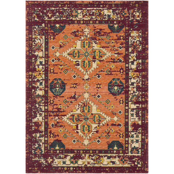 Bungalow Rose Rand Distressed Vintage Burnt Orange Wine Area Rug Bungalow Rose Rand Distressed Vintage Burnt Orange Wine Area Rug Wayfair