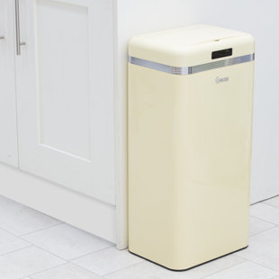 Kitchen Bins Recycling Motion Sensor More You Ll Love Wayfair Retro 45l Square Motion Sensor Metal Bin