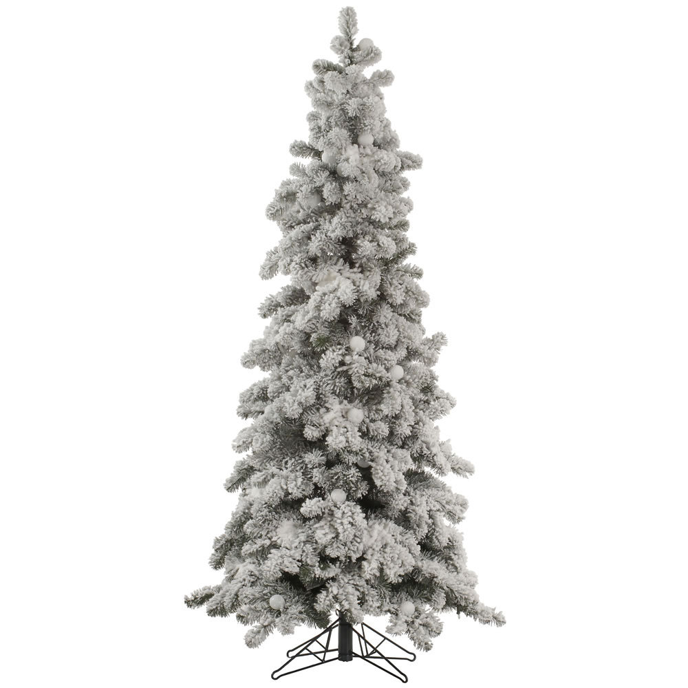 The Holiday Aisle Flocked Kodiak 7 White Spruce Artificial Christmas Tree With Unlit The Holiday Aisle Flocked Kodiak 7 White Spruce Artificial Christmas Tree With Unlit