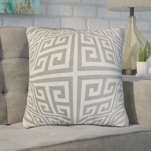 Greek Key Throw Pillow Wayfair Kieffer Greek Key Throw Pillow Cover