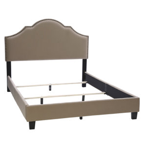 Queen Upholstered Panel Bed by Three Posts