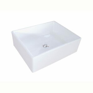 Elements Rectangular Vessel Bathroom Sink