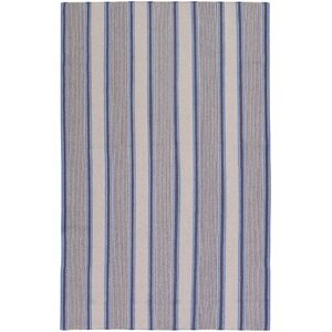 Farmhouse Stripes Navy/Blue Area Rug