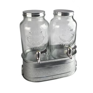 Hahira Farmhouse 3 Piece Beverage Dispenser Set