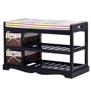Entryway Bench With Shoe Rack Wayfair Quickview