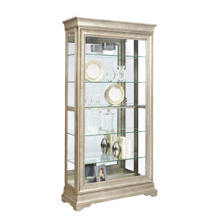 Display Cabinets China Joss Main Port Pirie Lyon Lighted Curio Cabinet