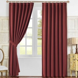 Solid Blackout Tab top Single Curtain Panel (Set of 2)