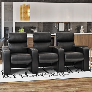 Luxurious Reclining Sofa Wayfair Luxury Manual Rocker Recline Home Theater Sofa Row Of 3