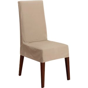 Cotton Duck Shorty Dining Chair Slipcover