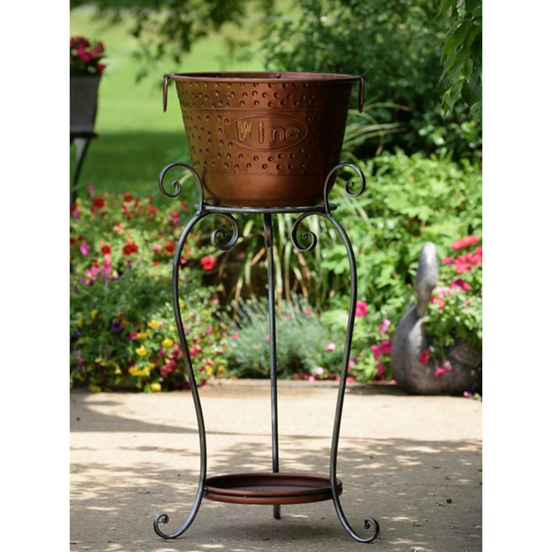 Fleur De Lis Living Willson Beer And Wine Ice Bucket Stand Wayfair Willson Beer And Wine Ice Bucket Stand