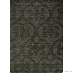 Hand-Woven Black Area Rug