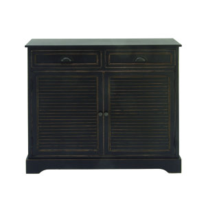 2 Door 2 Drawer Wood Accent Cabinet