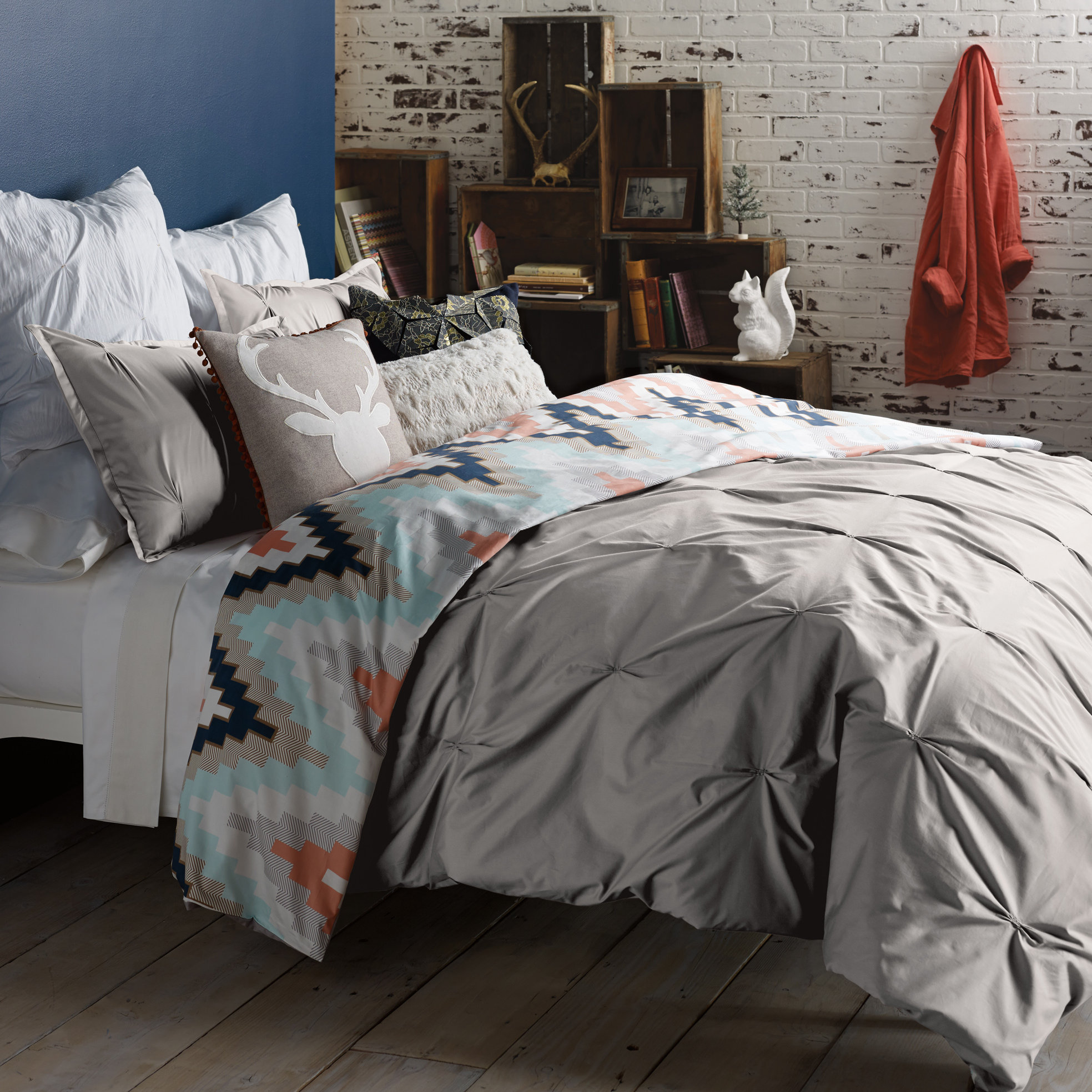 Blissliving Home Harper 3 Piece Reversible Duvet Cover Set Harper 3 Piece Reversible Duvet Cover Set