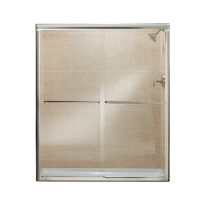 Finesse 57'' x 70.06'' Bypass Frameless Shower Door