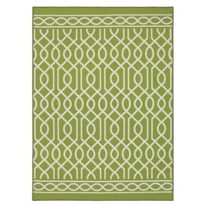 Chaunce Twisted Rope Green Area Rug