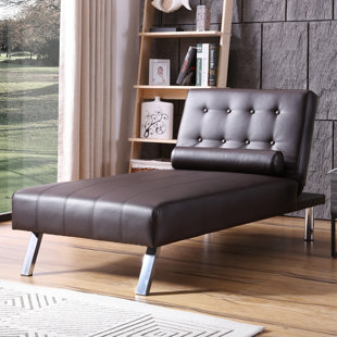 Brown Leather Chaise Lounge Wayfair Quickview