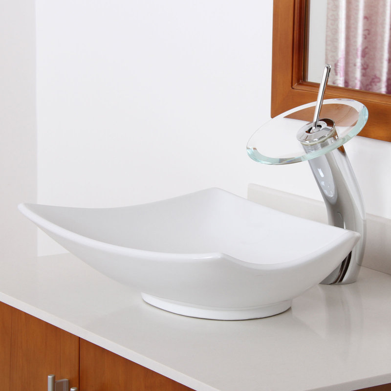 Elite Ceramic Specialty Vessel Bathroom Sink & Reviews Wayfair
