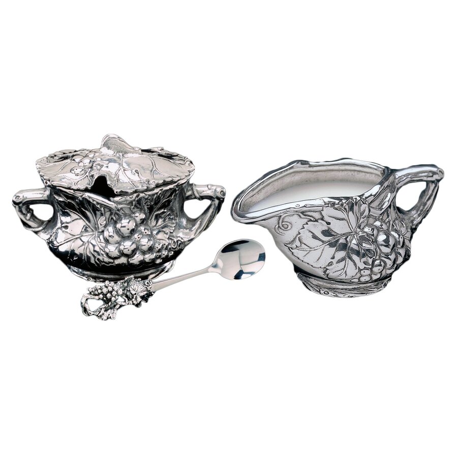 3 Piece Grape Sugar and Creamer Set