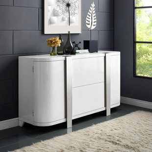 White Gloss Sideboard Wayfair Mccarley Sideboard