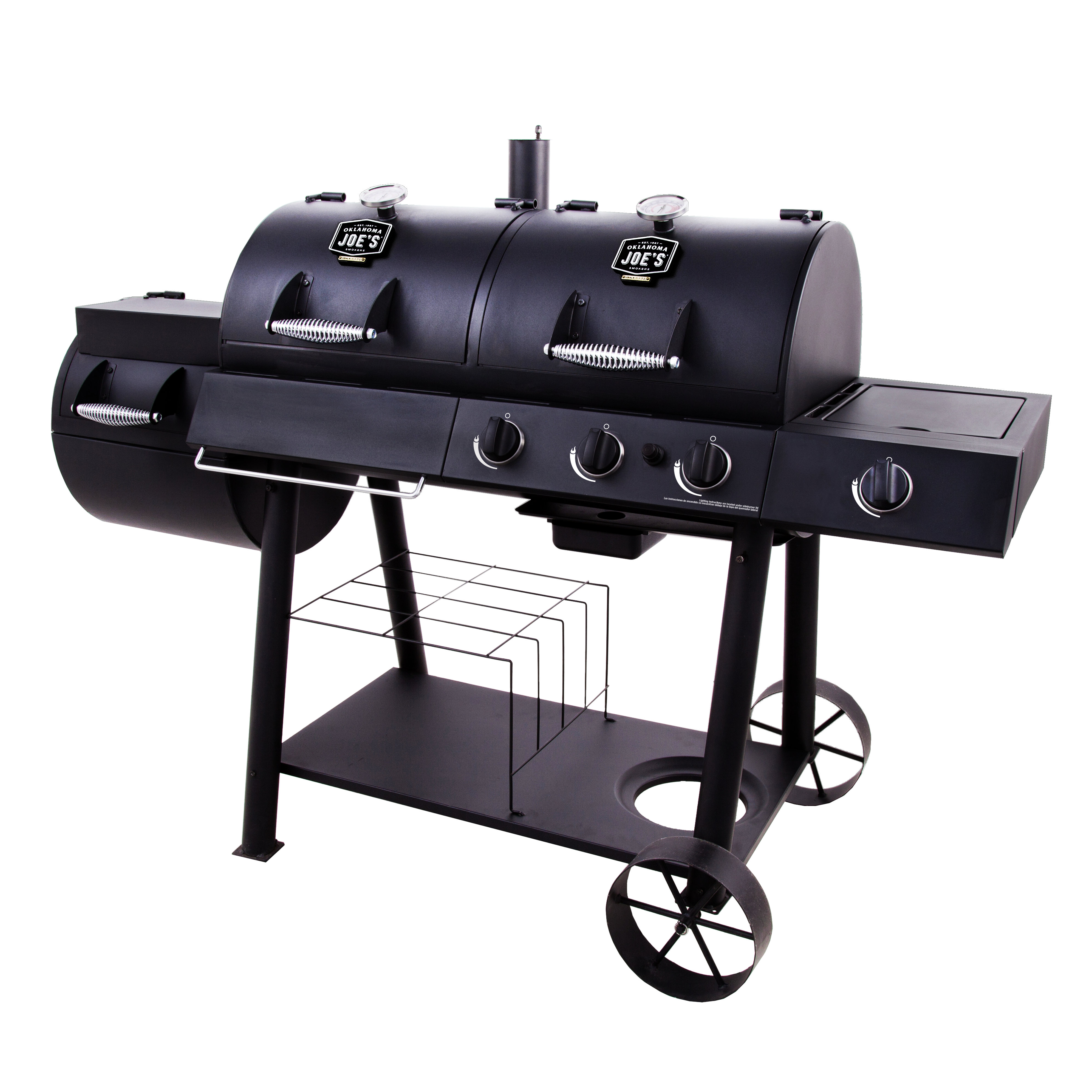 Oklahoma Joe S Offset Propane Smoker Gas Grill Reviews Wayfair
