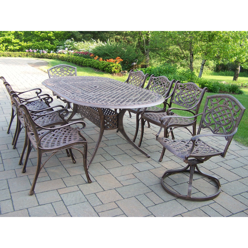 Oakland Living Mississippi 9 Piece Dining Set Wayfair