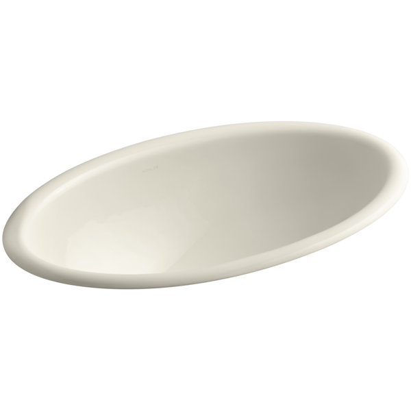 K222047 Kohler Vintage Ceramic Oval DropIn Bathroom Sink with