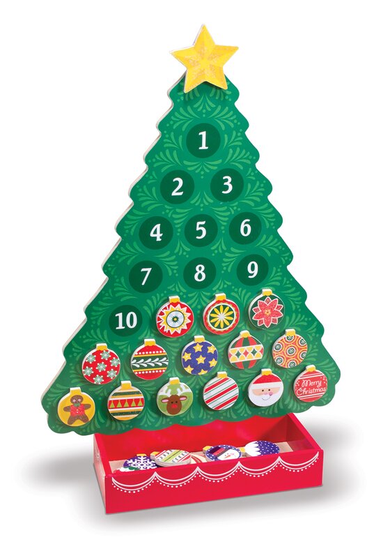 Melissa & Doug Countdown to Christmas Wooden Advent Calendar & Reviews