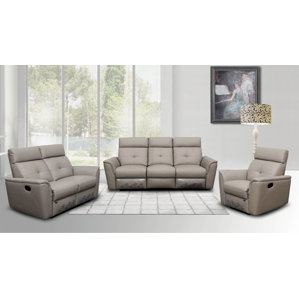 Noci Leather Configurable Living Room ..