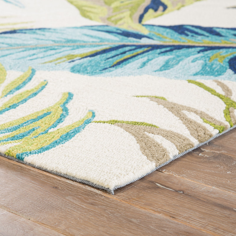 JaipurLiving Montego Hand Hooked Blue/Green Indoor/Outdoor Area Rug