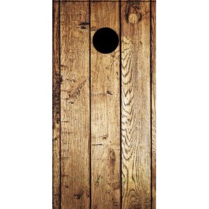 Weathered Wood Cornhole Board