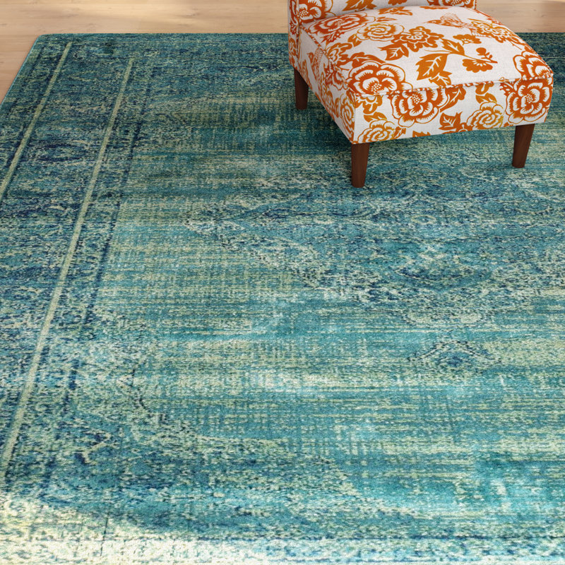 Makenna Loomed Turquoise Blue Area Rug Joss Main Makenna Loomed Turquoise Blue Area Rug
