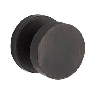 Contemporary Single Dummy Door Knob with Contemporary Round Rose