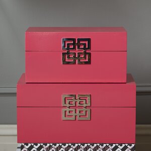 Leach 2 Piece Decorative Box Set