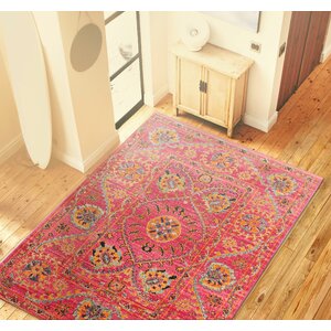 Blackwell Fuchsia Cotton Area Rug